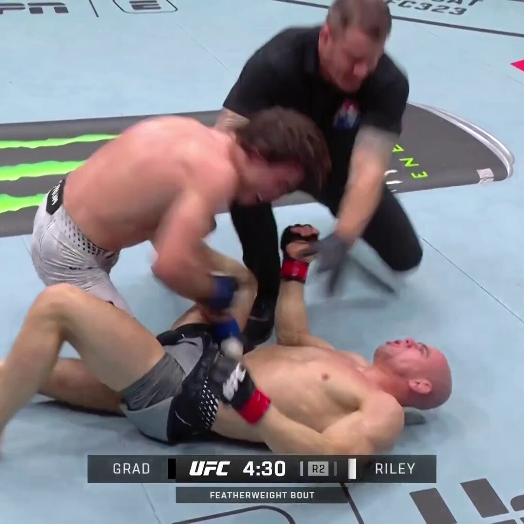HIS POWER IS DIFFERENT 👊 Luke Riley gets the knockout to remain undefeated in his UFC debut! [ #UFCQatar | LIVE NOW on the @ESPN app ]