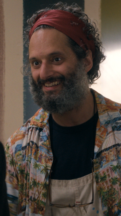 just Jason Mantzoukas being Jason Mantzoukas in A Man on the Inside season 2.