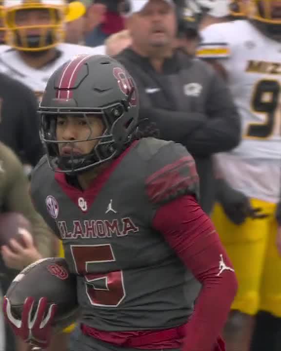 that Sategna speed 😮‍💨 Oklahoma Football x 📺 ABC