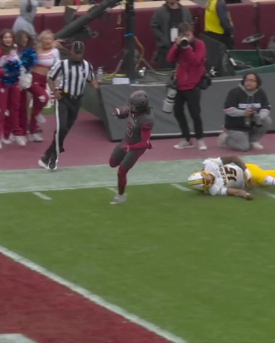 Nobody was catching Isaiah Sategna III on this 87-yard TD 😮💨