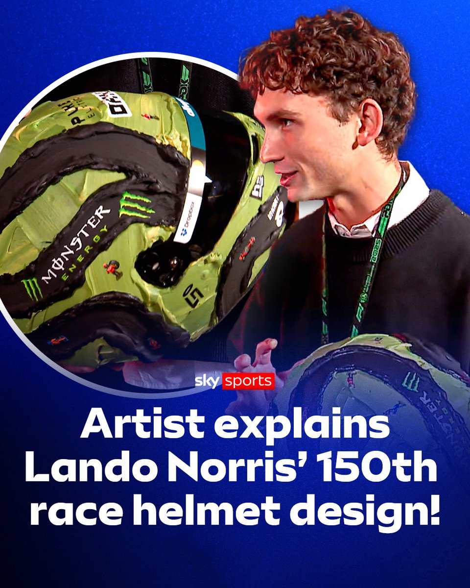 Werner Bronkhorst, the artist for Lando Norris’ 150th special edition helmet explains his creation in this week’s Paddock Pass 🎨🙌