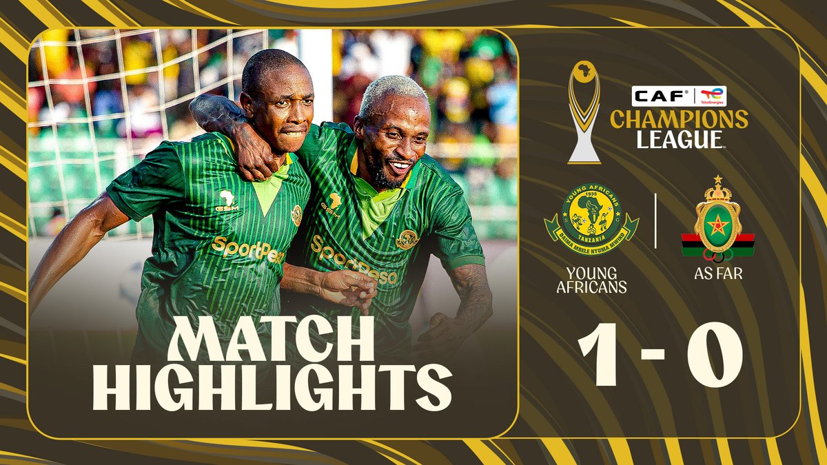 🎞️ Match Highlights: Young Africans get the job done at home vs AS FAR. #TotalEnergiesCAFCL