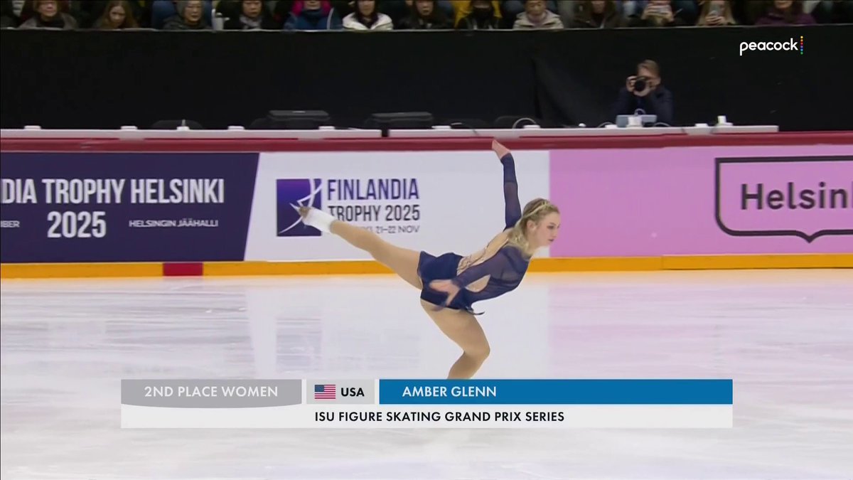With a 137.69 free skate and silver medal finish at Finlandia, Amber Glenn secures her ticket to the ISU Grand Prix Final. 👏