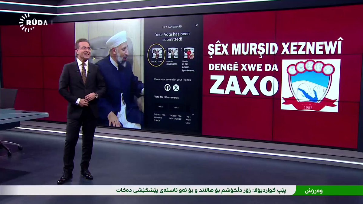 Şêx Murşid Xeznewî dengê xwe da Cluba Fotbulê ya Zaxo Murshid khaznawi