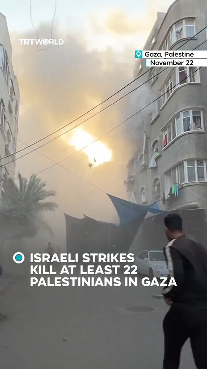 Israeli air strikes on Gaza killed at least 22 Palestinians and injured several others, including children, in attacks on homes and a vehicle, amid ongoing ceasefire violations