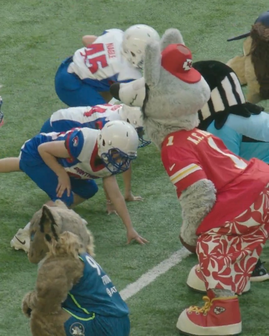 OH CRAP! It's all fun and games until you have to try and tackle a mascot.