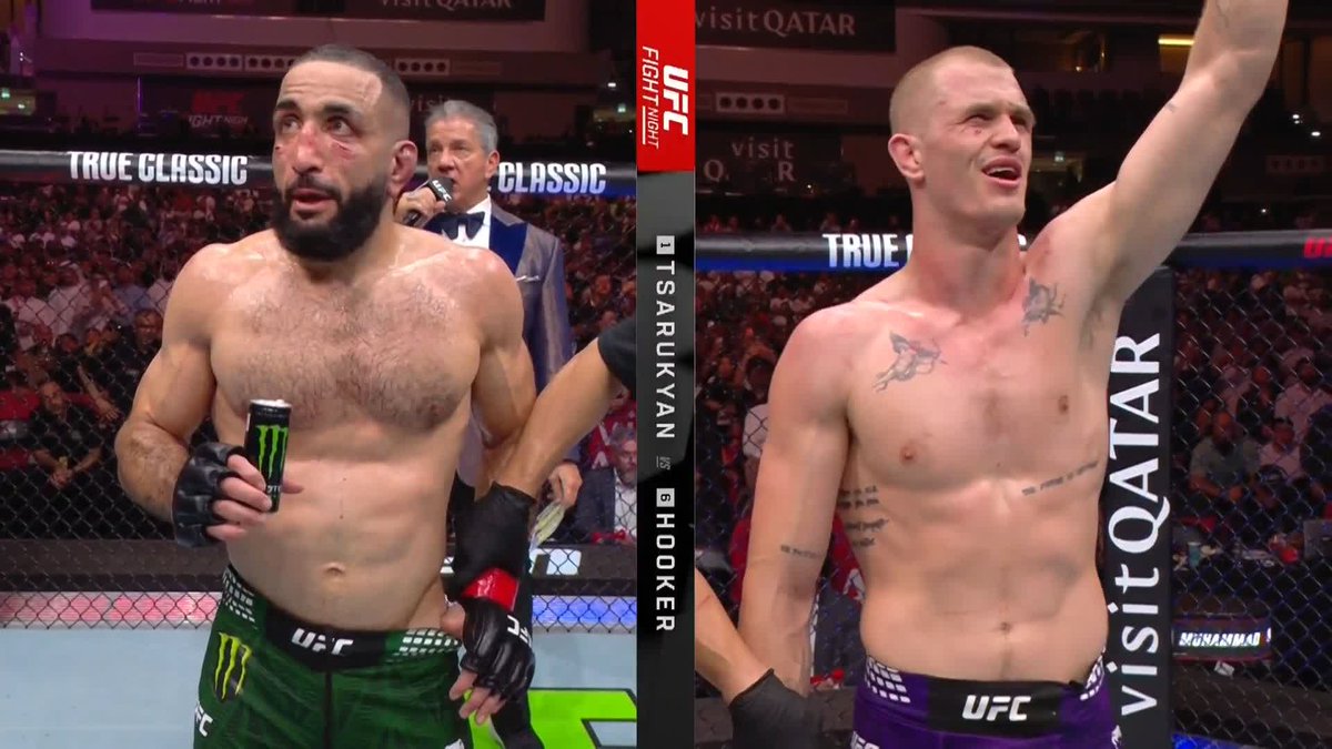 Belal gets eye poked 3 times, forced ref to step in TWICE, not a single point deduction Belal out boxed Garry majority of the rounds, but two judges had it 30-27? Blatant robbery #UFCQatar