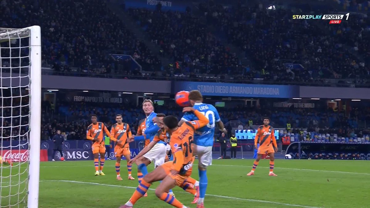 لانغ يسجل الهدف الثالث لصالح نابولي 💙⚽️