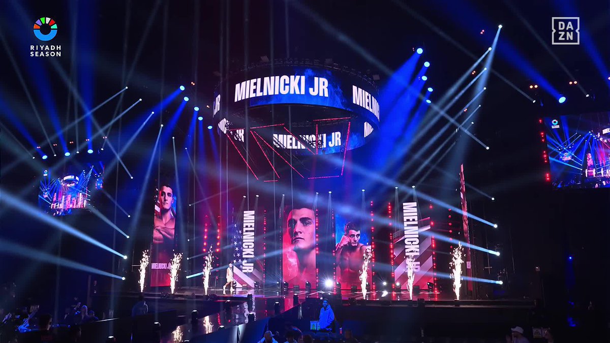 Jersey’s own Vito Mielnicki makes his ring walk for the first fight of the MAIN CARD! 👀 🎟️ Buy RING IV NOW HERE --> #RingIV | Live Now | Exclusively on DAZN | @RingMagazine▪️