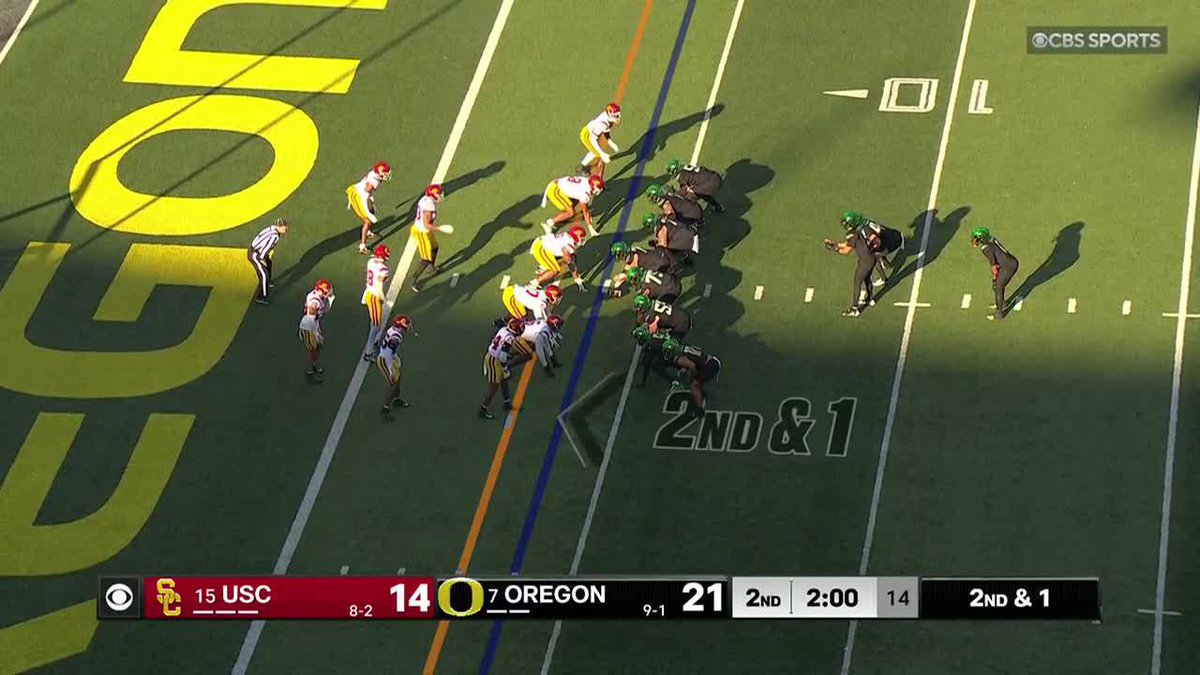 Just a kid from Eugene living his dream 🦆 Bryce Boettcher gets the call at the goal line for his first career rushing TD on Senior Day! #GoDucks