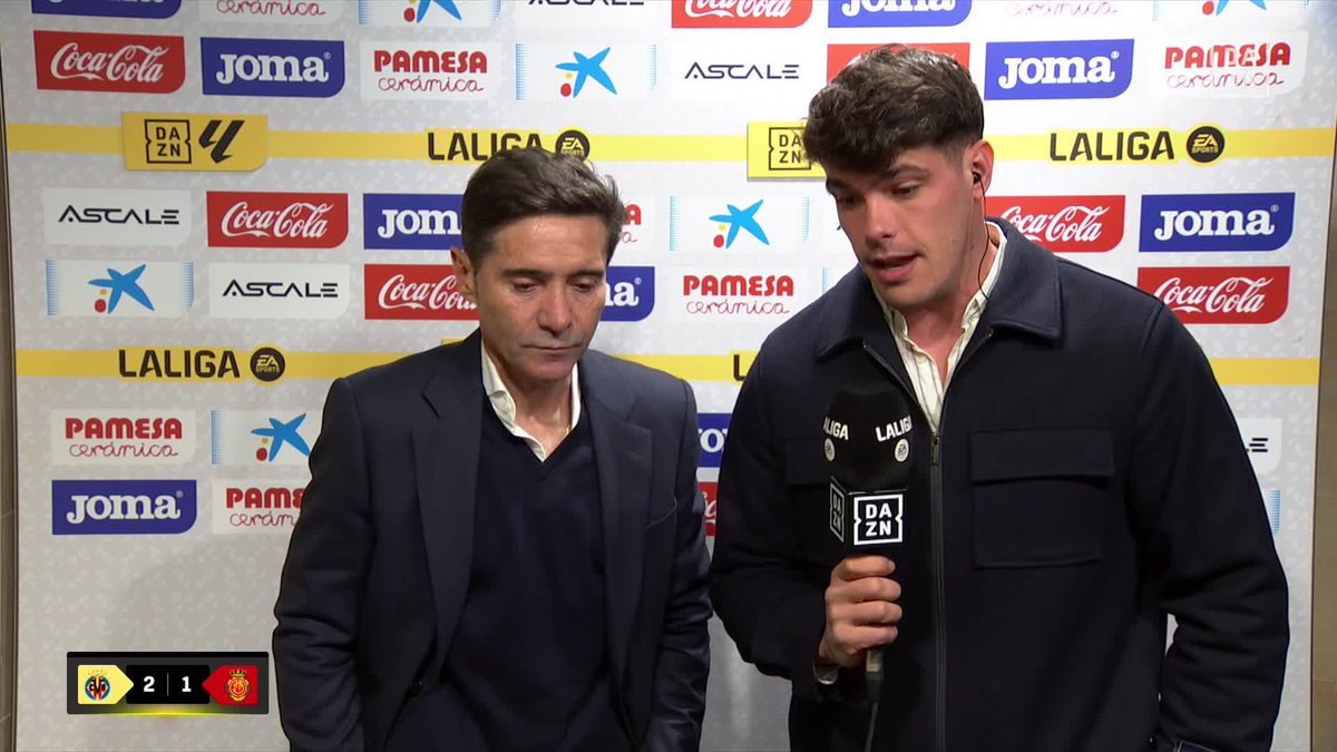 El orgullo de Marcelino Garcia Toral por dirigir a un Villarreal CF HISTÓRICO 👏🏻🟡 🗣️ "Hay que dar la enhorabuena a los futbolistas. Esta plantilla nos hace disfrutar y sumar muchos puntos" #LALIGAenDAZN ⚽