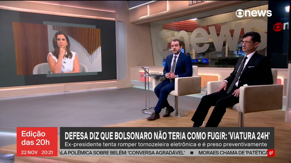 "É um idoso que padece de problemas graves de saúde", diz defesa de Bolsonaro. ➡️ Assista à #GloboNews:
