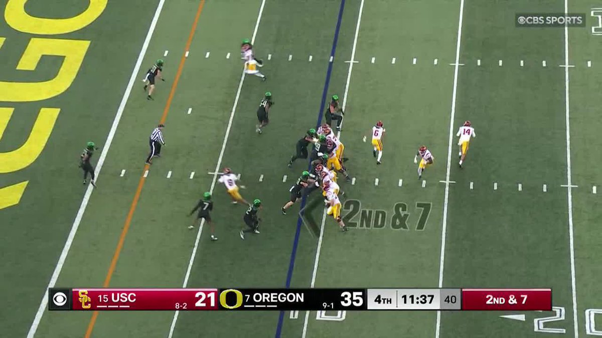 We've got a one-score game in Eugene. CBS | Paramount+