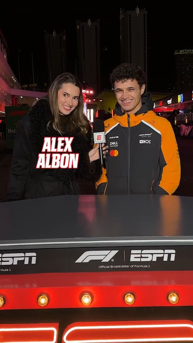 Lando couldn't believe Madeleine's choice for biggest head turner in the paddock 👀😅