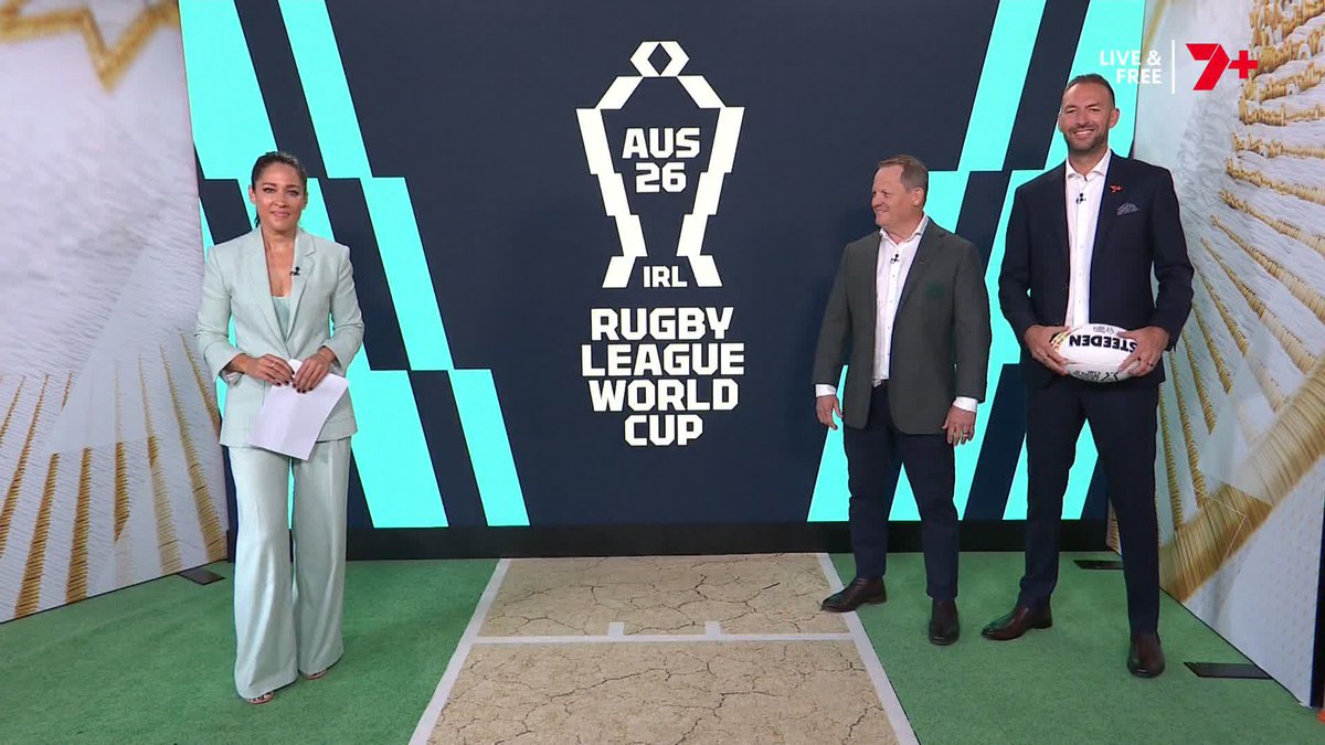It's time for the #RLWC draw announcement! Kevin Walters joins Melanie McLaughlin and Trent Copeland to go through it all 👀