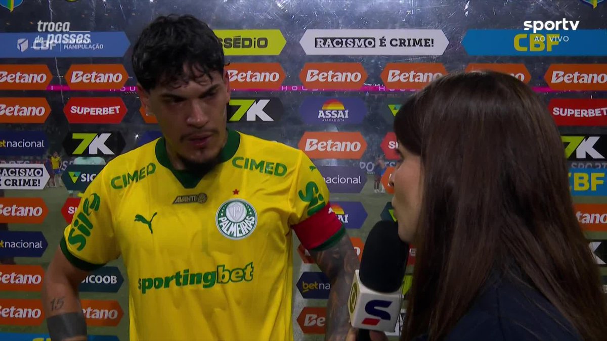 “É evidente a nossa queda de produtividade. Temos que trabalhar. Não tem como sair disso se não for trabalhando. Vamos lutar até o fim do Brasileirão e também fazer de tudo para vencer a Libertadores.” 🎙️ Gustavo Gómez, do Palmeiras. 🎥 sportv | ge