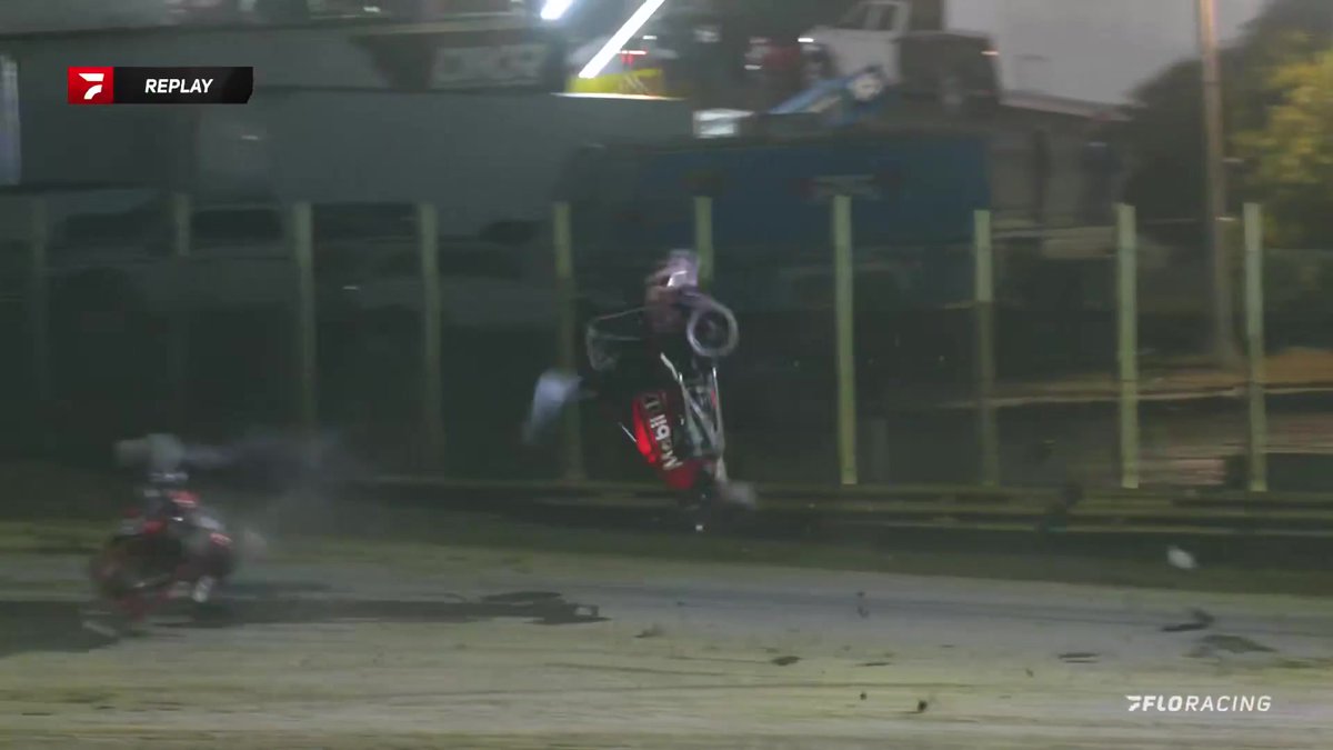 🔴 Both drivers out of their cars and okay after a wild ride for Buddy at TheMercedSpeedway USAC Racing #USAC