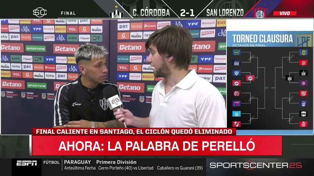 "TE DA MUCHA IMPOTENCIA, MUCHA BRONCA QUE SE HABLE QUE NOS AYUDAN MUCHO" 🔥 Perelló tomó la palabra y habló con #SportsCenter sobre la polémica roja de Romaña y la clasificación de Central Córdoba a cuartos del #TorneoClausura 📺 #DisneyPlus Plan Premium | #SportsCenter