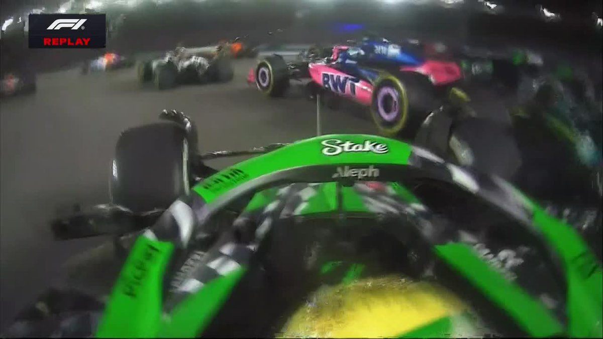 "Bortoleto" Porque así fue el accidente que provocó el piloto brasileño, donde tocó a Colapinto y chocó a Gasly y a Stroll.