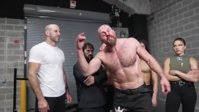 "THE BATTLE CONTINUES TOMORROW! That's what the life is about, man! Y'all celebrating the regular season, man." EXCLUSIVE: Jon Moxley and the Death Riders react to his match against @KORCombat โ and its aftermath โ from #AEWFullGear.