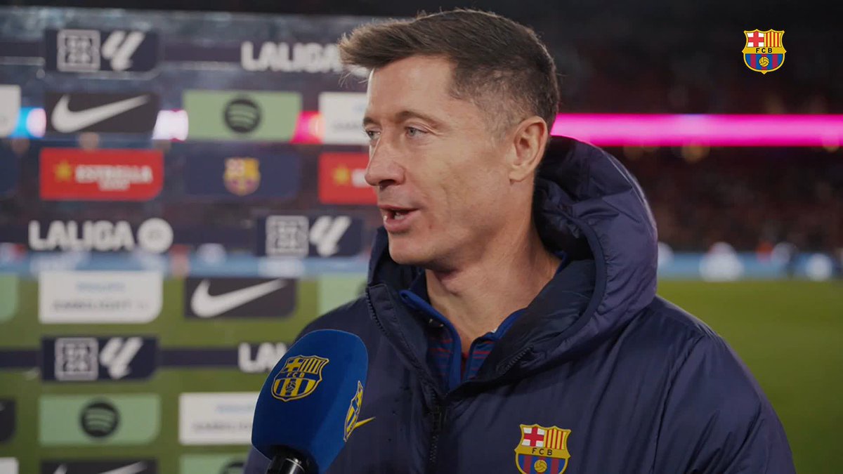 🔊 Robert Lewandowski on the 4-0 win against Athletic at Spotify Camp Nou