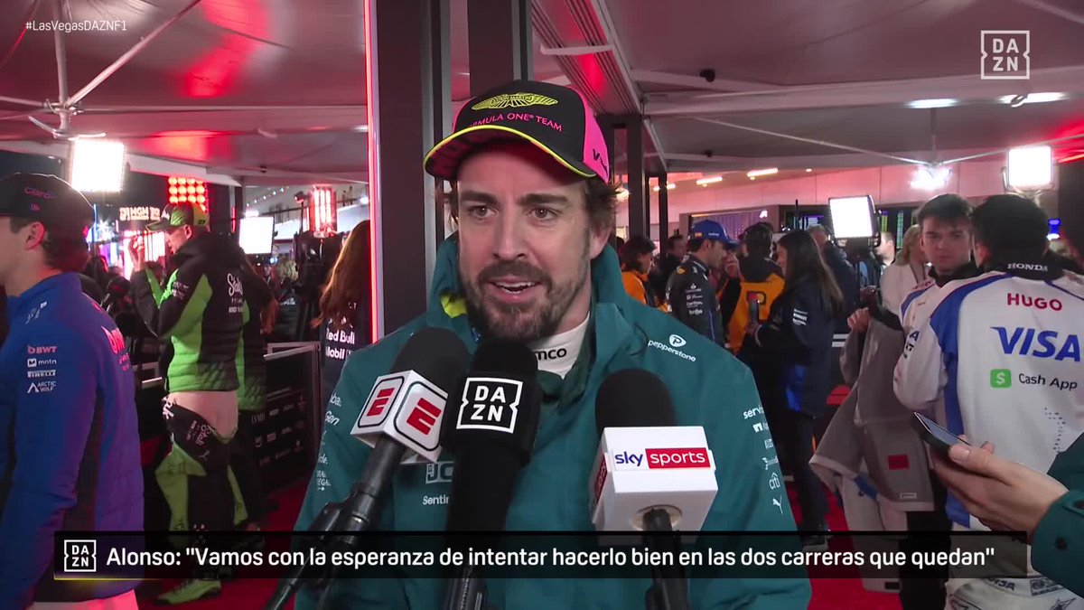 Alonso y su reflexión sobre la cruda realidad de Aston Martin 🗣️ "Singapur es la última en la que conseguimos puntos de forma merecida" #LasVegasDAZNF1 🇺🇸