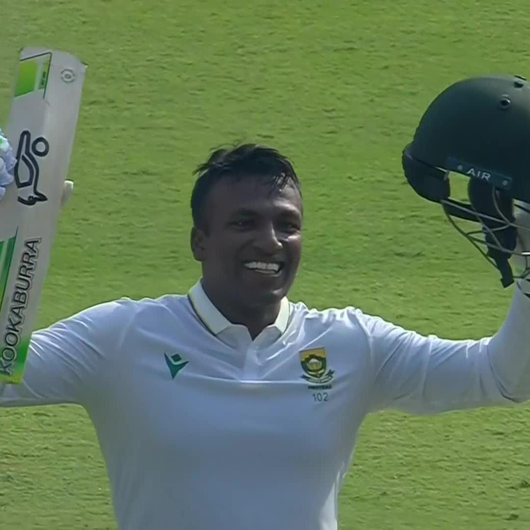 What a special moment for Sen 🥳🎉 He brings up his maiden Test ton in style 👏 📺 Stream #INDvSA on DStv: