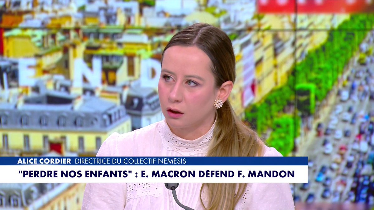 Alice Cordier : «Emmanuel Macron est jusqu’au-boutiste sur les questions de guerre. Il a toujours voulu se mettre en chef de guerre. On l’a vu en tenue paramilitaire comme s’il était président de l’Ukraine», dans #HDProsWE