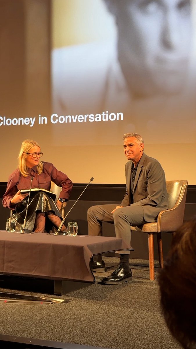 George Clooney took to the stage on Friday to discuss his career to date with Edith Bowman at BFI Southbank 🎬