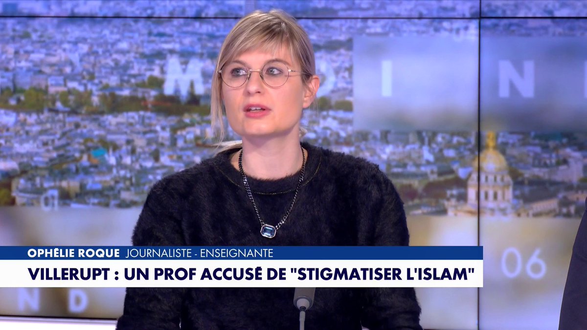 Ophélie Roque : «On n’a pas à être convoqué pour expliquer que les textes de Voltaire, on les enseigne depuis des années» après qu’un prof ait été accusé de stigmatiser l’islam, dans #MidiNews