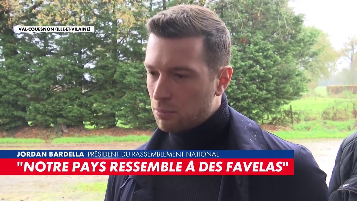 Narcotrafic : «Notre pays ressemble de plus en plus à des favelas», s’inquiète Jordan Bardella
