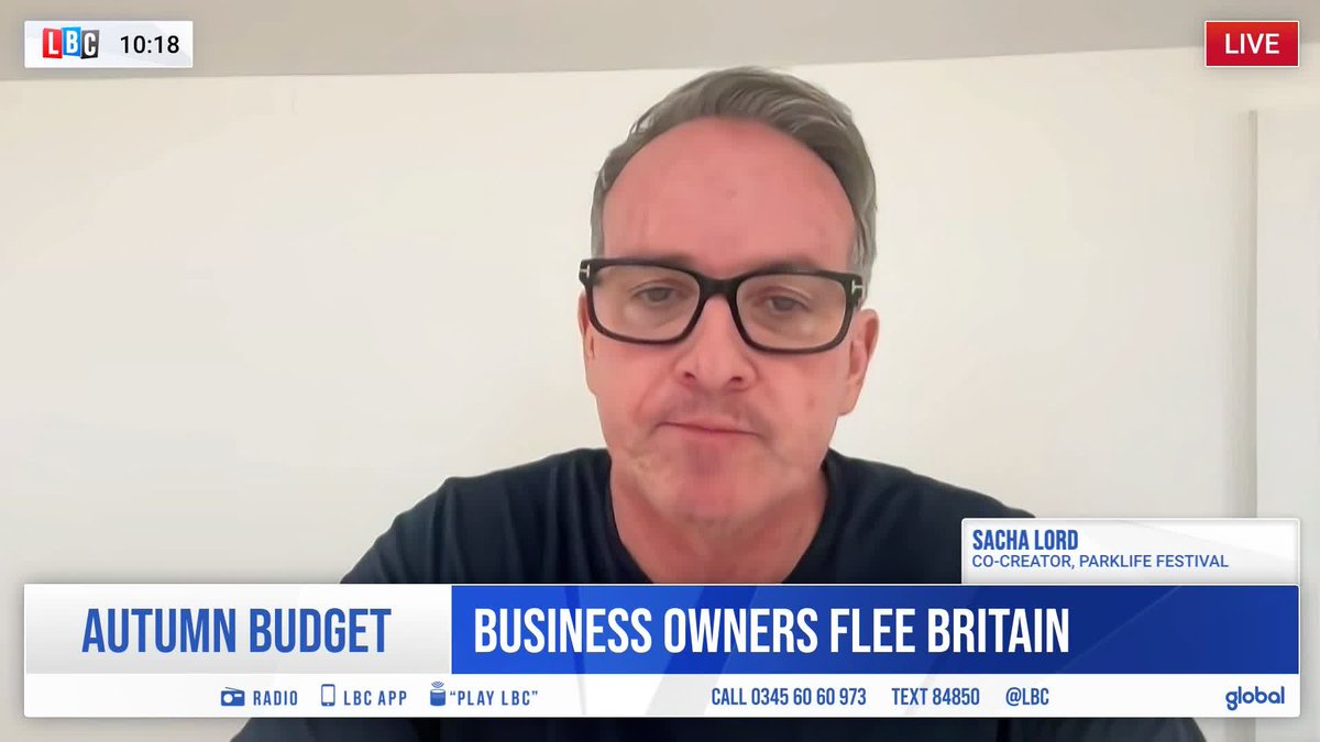 ‘She is not a chancellor of business, she is not a chancellor of growth.’ Sacha Lord gives a damning indictment of Rachel Reeves ahead of Labour's next Budget.