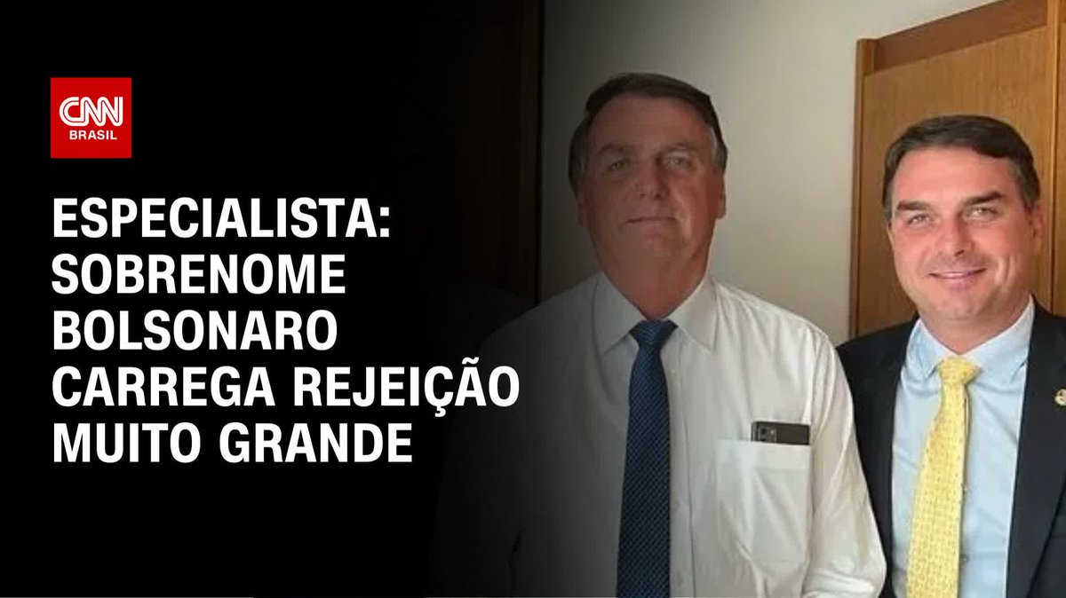 Sobrenome Bolsonaro carrega rejeição muito grande, afirma especialista; assista #CNNNewsroom