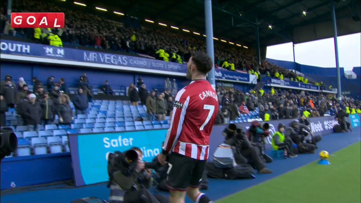 Tom Cannon makes it THREE for Sheffield United at Hillsborough! ⚡