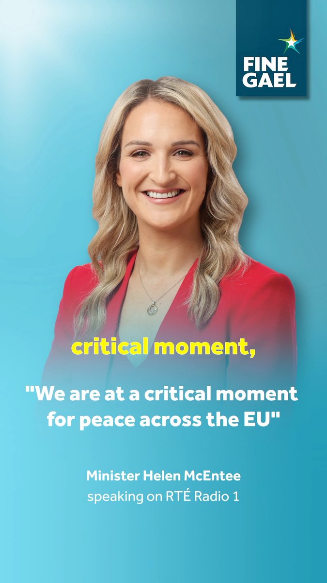 Ireland absolutely supports Ukraine, for a just and lasting peace.