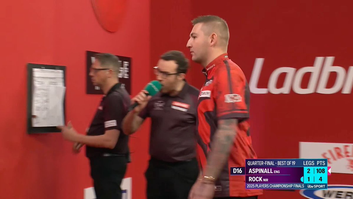 ASP RACING OUT THE BLOCKS! Two ton-plus finishes, two breaks of throw and 3/3 for doubles - Nathan Aspinall has raced into a 3-1 lead over Josh Rock! 📺 #PCFinals | QF