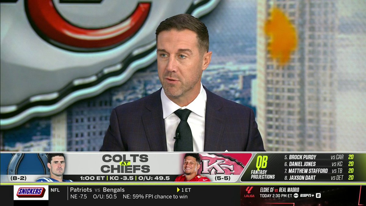 "They rely way too much on Patrick [Mahomes] creating offense." —Alex Smith on the Chiefs "lacking details" in their offense 😳