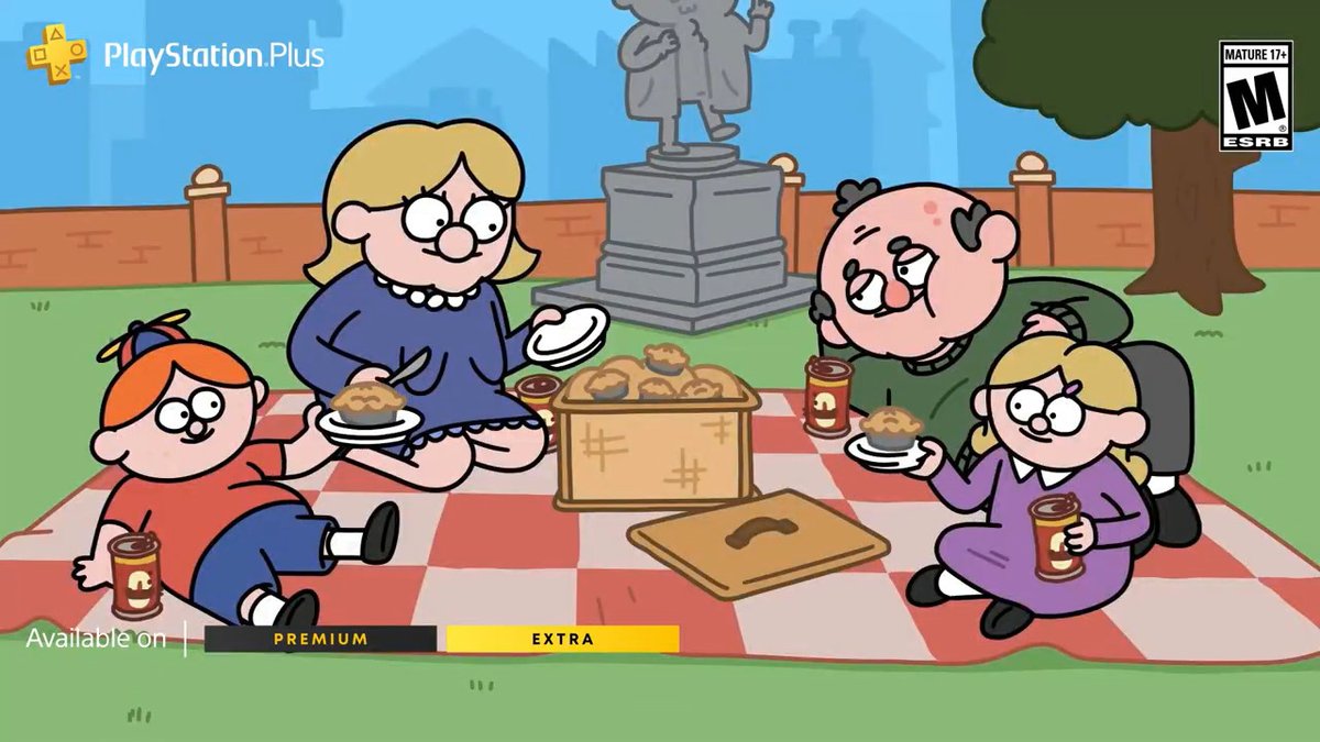 How about a trip to Barnsworth this weekend? Solve problems to hear its residents proclaim, "Thank Goodness You're Here!" Available now as part of the PlayStation Plus Game Catalog.