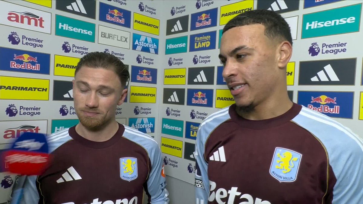 "Yeah it wasn't bad" 😅 Matty Cash and Morgan Rogers react to Aston Villa's win over Leeds 👊