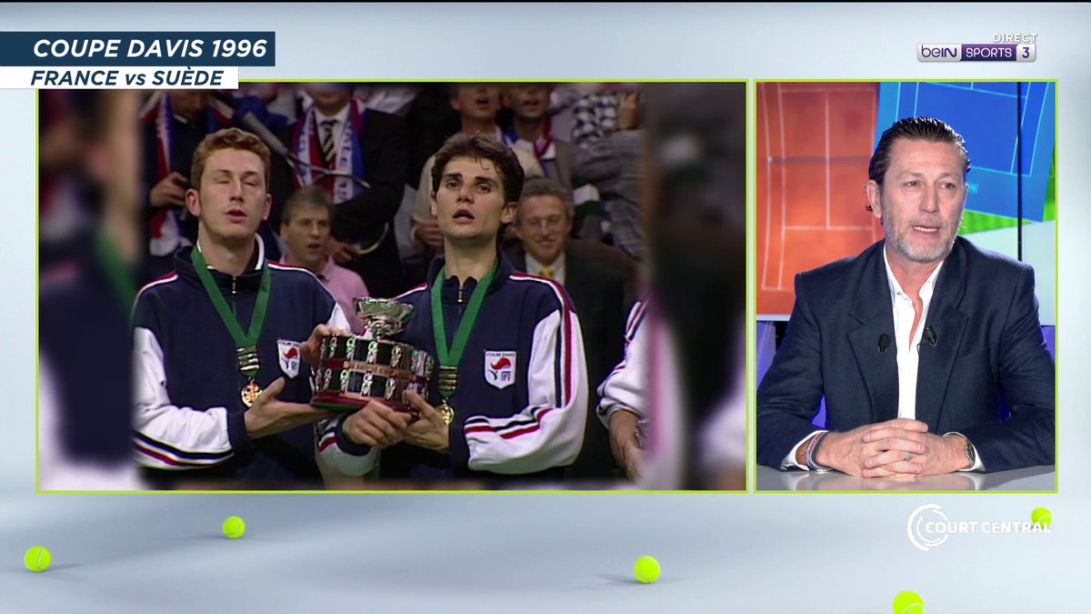 🎾 #CourtCentral 🥹 Quand Fabrice Santoro et Lionel Roux revoient les images de leur sacre respectif en #DavisCup ! 🏆🇫🇷 #TennisExtra