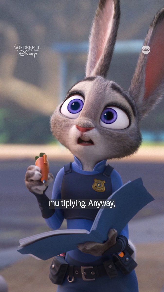 Someone ask Judy what 4 + 4 is! See this duo team up to save Zootopia at 8:30/7:30c on ABC! 🦊🐰 #WWOD