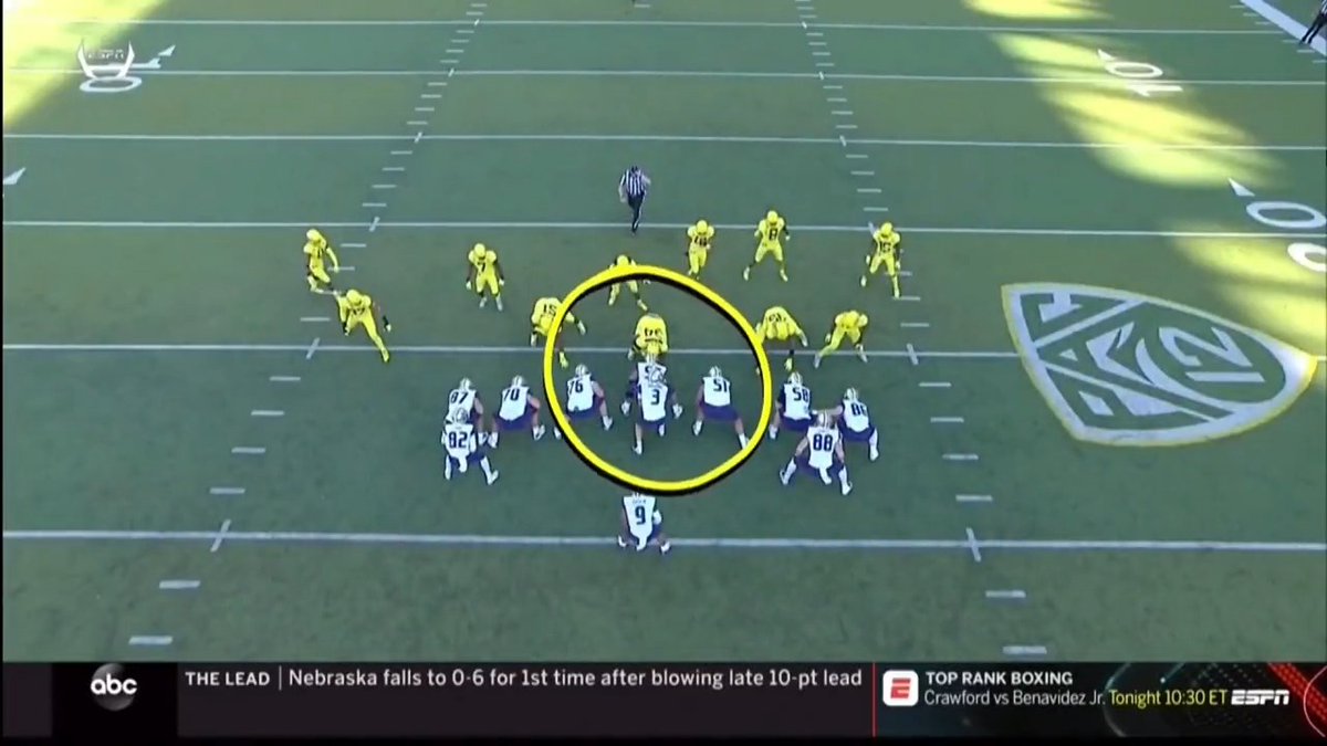 That time Jordon Scott blew up the entire Washington offensive line on 4th and 1.