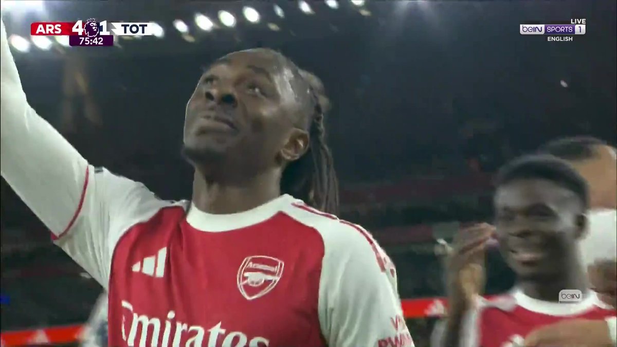 GOAL! Ebere bags his hat-trick ๐ฉ What a performance from Arsenal's No. 10 ๐ #beINPL #Arsenal #ARSTOT