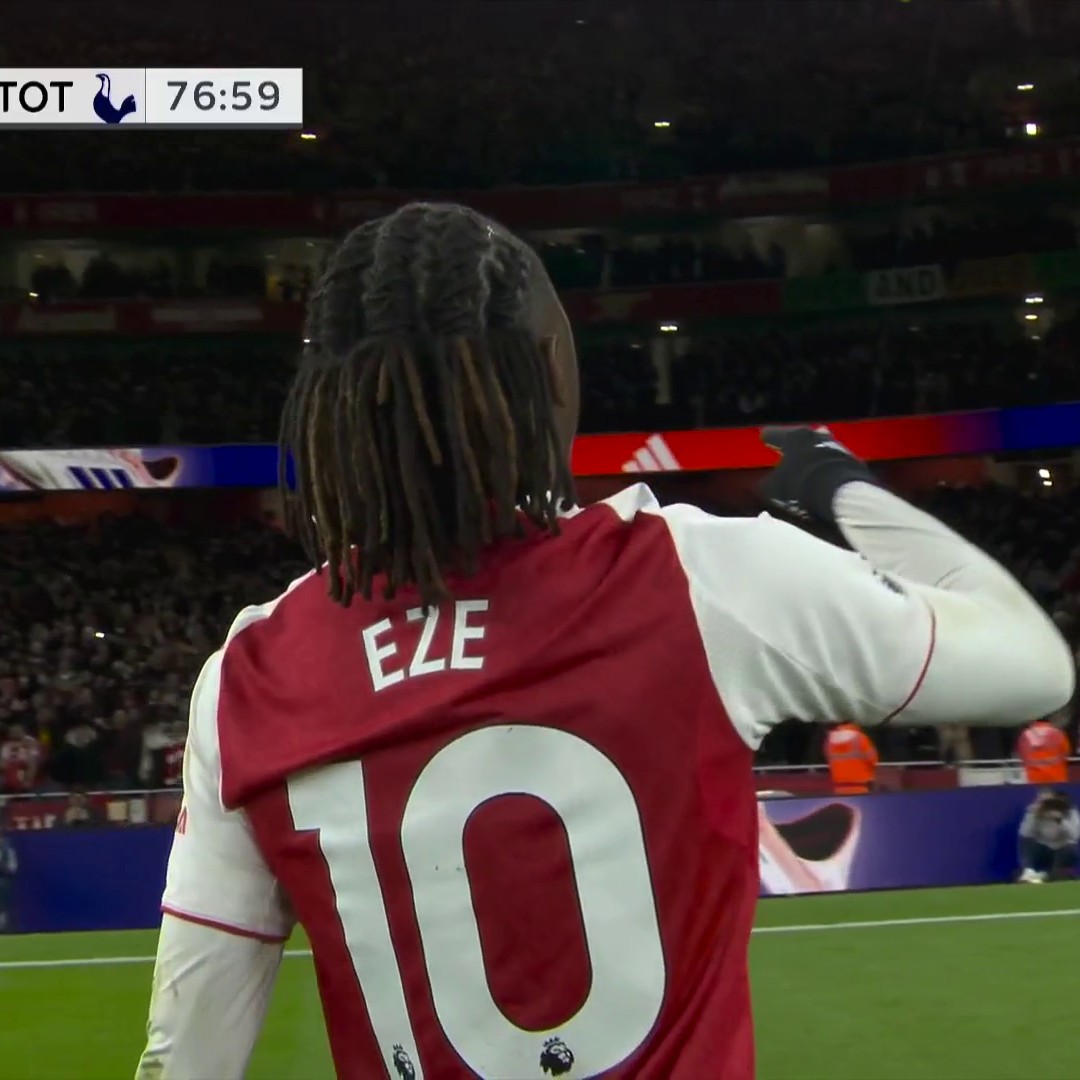 EBERECHI EZE HAS A NORTH LONDON DERBY HAT TRICK. 🎩
