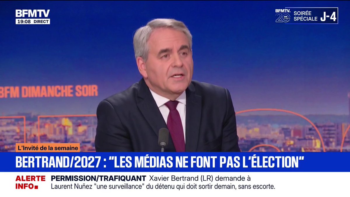 🇫🇷 Xavier Bertrand "se prépare" à l’élection présidentielle de 2027.