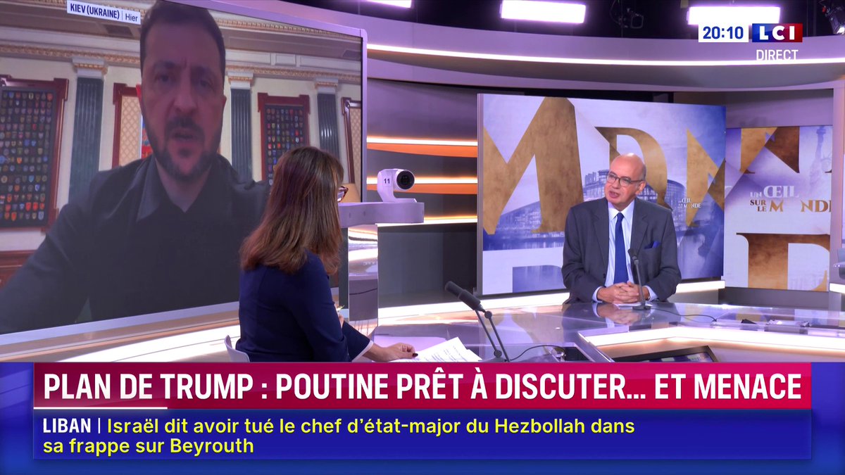 🗣️ "Dans le texte du plan de paix, il y a un point sur des négociations dans les 100 jours après la signature. Automatiquement, cela signifie la fin de Zelensky qui est déjà grandement fragilisé" 💬 Pierre Lévy, ancien ambassadeur de France en Russie