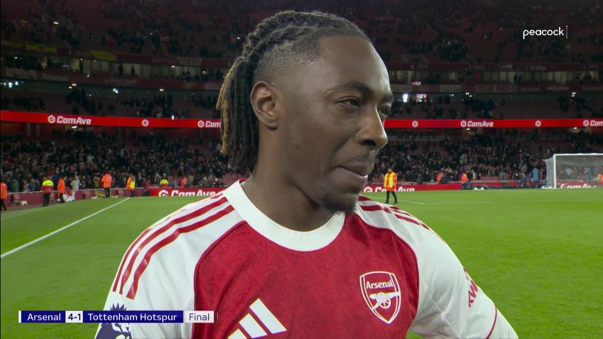 "I prayed for a hat trick, and I got it today." Arsenal's Ebere Eze reflects on a legendary hat trick against Spurs.