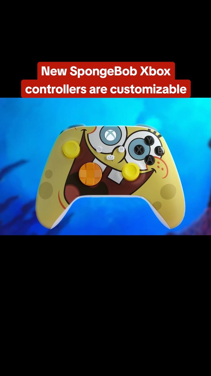 Xbox reveals a new SpongeBob controller that not only has his eyes as buttons, but is also customizable:
