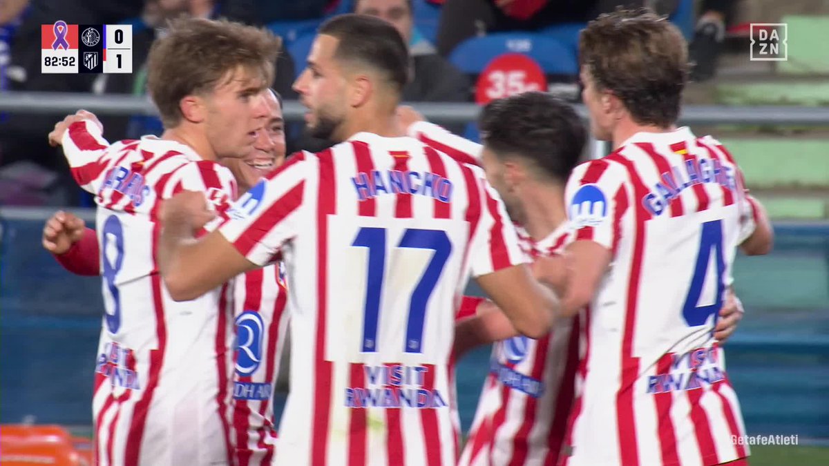 Para seguir en la pelea por LALIGA 🪄 Para sumar tres puntos de ORO ✨ El gol en propia puerta de Domingos Duarte que le dio la victoria al Atlético de Madrid en Getafe #LALIGAenDAZN ⚽️