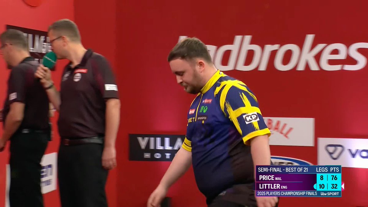 LITTLER INTO THE FINAL ☢️ Luke Littler is once again a finalist in Minehead! The Nuke averaged a staggering 108.48 to fend off a valiant performance from Gerwyn Price and win 11-8! 📺 #PCFinals | SF